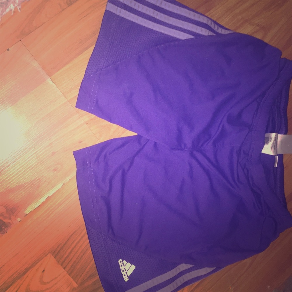 Adidas purple shorts